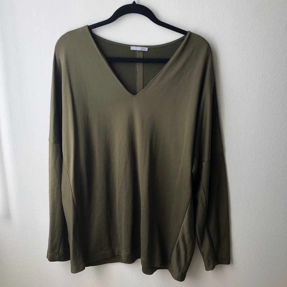 ZARA OVERSIZED OLIVE GREEN SWEATER